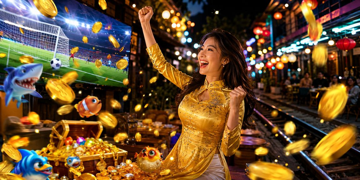 Người dùng Hà Nội chơi Bắn Cá trực tuyến trong trang phục áo dài truyền thống
