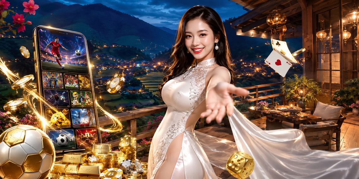 Cô gái Việt Nam xem cá cược thể thao tại Sa Pa